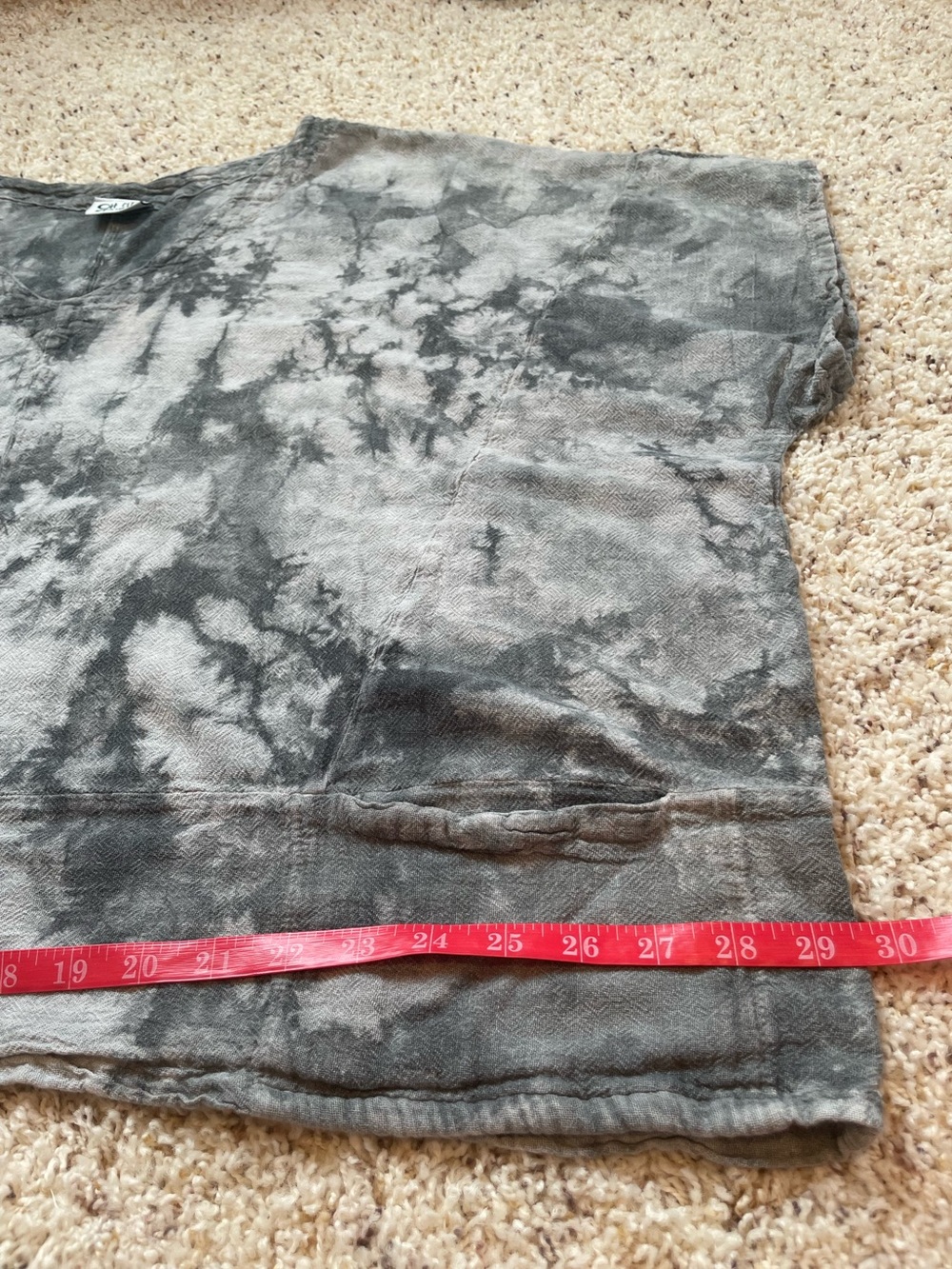 Oh My Gauze! Gray Tye-Dye
V-Neck Oversized Short Sleeve Pockets - Picture 8 of 9